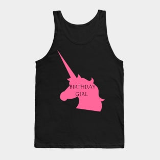 Birthday Girl Unicorn Tank Top